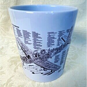 Embraer EMB 314 Super Tucano Coffee Mug Military Aircraft Technical Cutaway